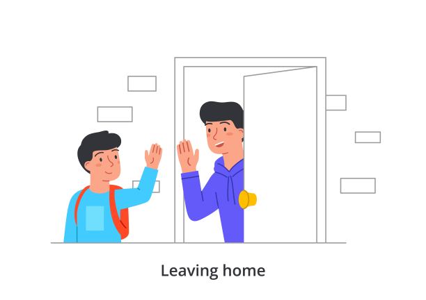 离开家的概念图片下载