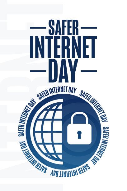 更安全的网络。节日的概念。模板背景，横幅，卡片，与文字题字海报。向量EPS10插图。图片下载