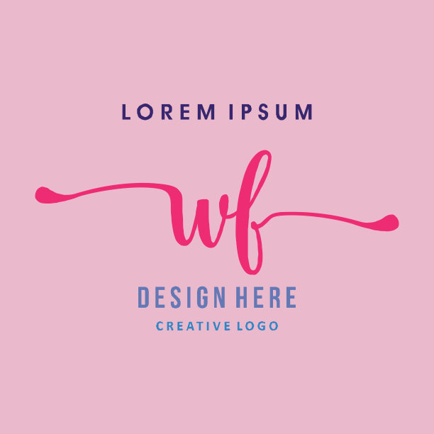 WF刻字标志简单、易懂、权威图片下载