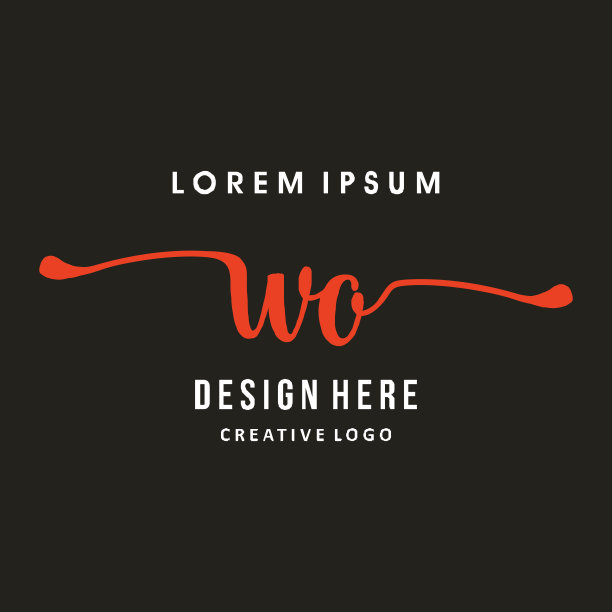 WO刻字标志简洁、易懂、权威图片下载