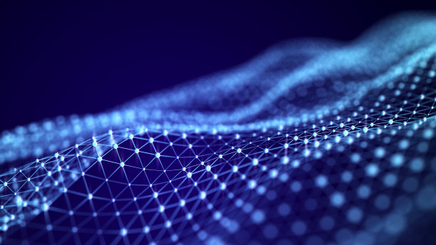 几何背景中的连接多边形。控制论粒子网络连接3d渲染。图片下载