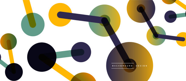 线点连接几何抽象图片下载