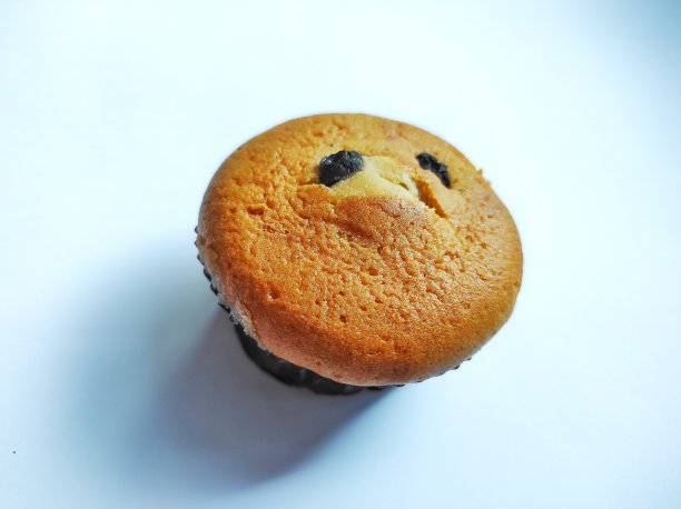 白色背景的松饼图片下载