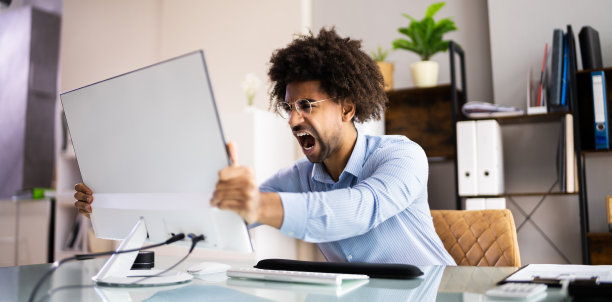 Ransomware恶意软件攻击。砍商用电脑图片下载