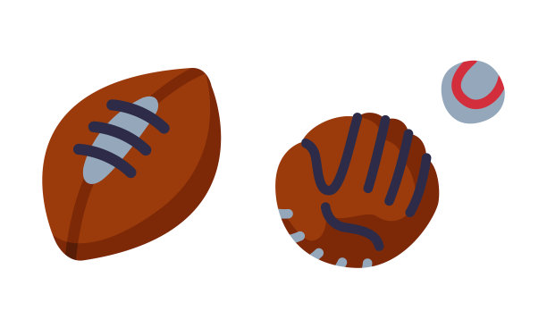 橄榄球和头盔作为五颜六色的儿童玩具图片下载