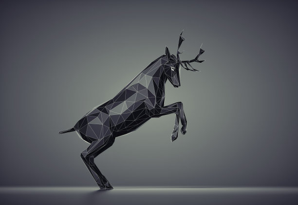 低聚黑鹿图片下载