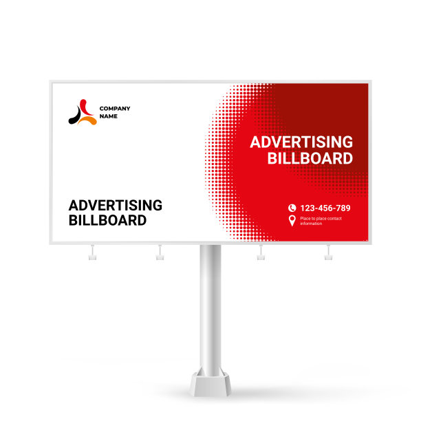 广告牌设计，户外广告创意背景，图文展示架图片下载