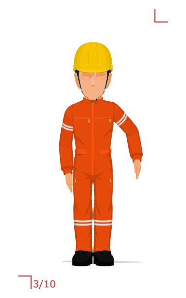 一个产业工人正在举手图片下载