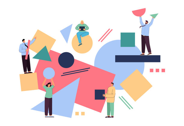 小商人团队从混乱中建立组织图片下载