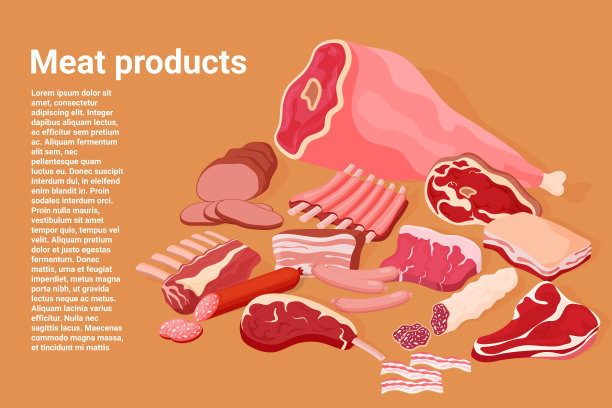肉类产品的海报图片下载