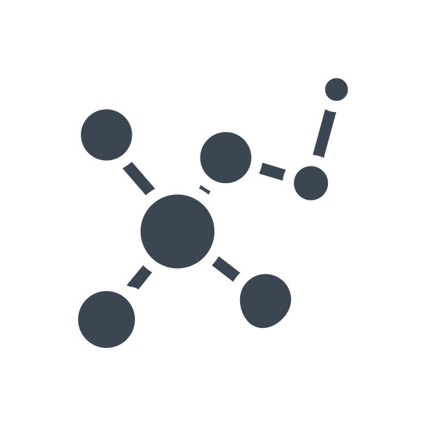 分子相关矢量字形图标图片下载