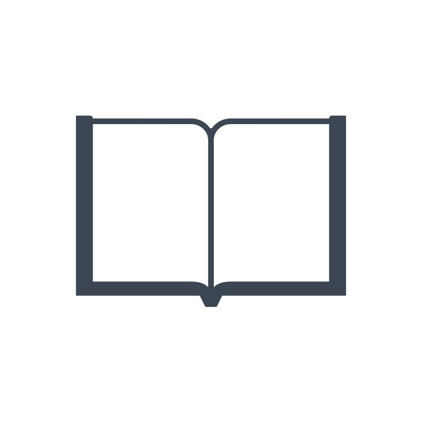 书籍相关的矢量字形图标。图片下载