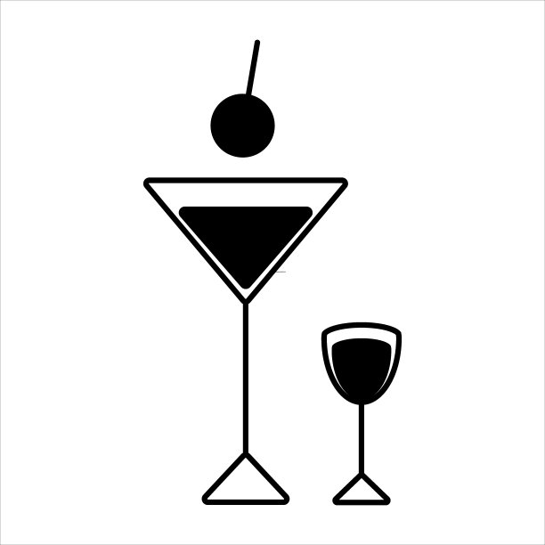 服务和业务指针的黑白矢量图标图片下载