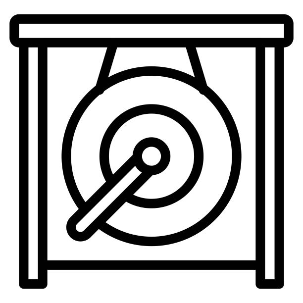 龚图标，中国新年矢量插图图片下载