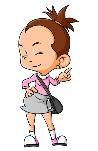 那个小女孩在指指点点图片下载