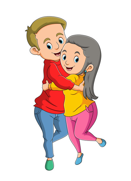 这个女人和这个男人在一起跳舞图片下载