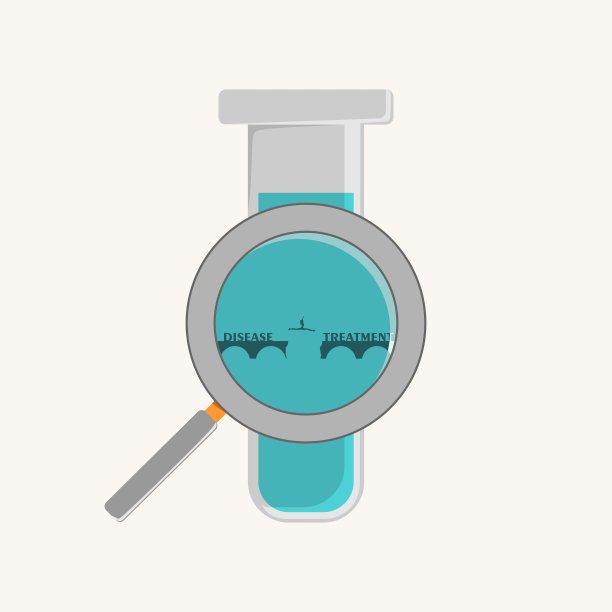 实验室测试浴缸里有个女人从桥上的缝隙里跳过去还带着放大镜。从疾病到治疗的医学概念图片下载