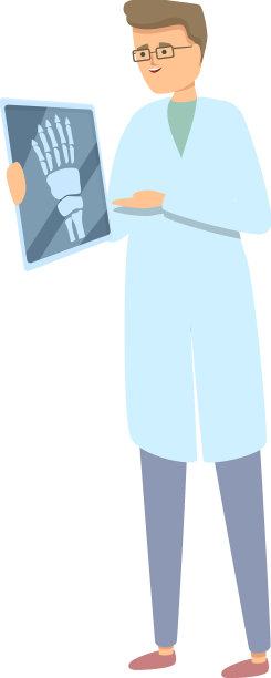 医生诊断图标卡通x光图片下载