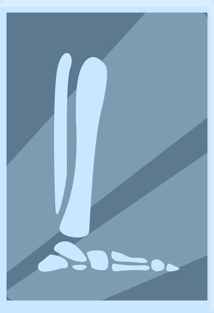 x光脚扫描图标卡通骨机图片下载