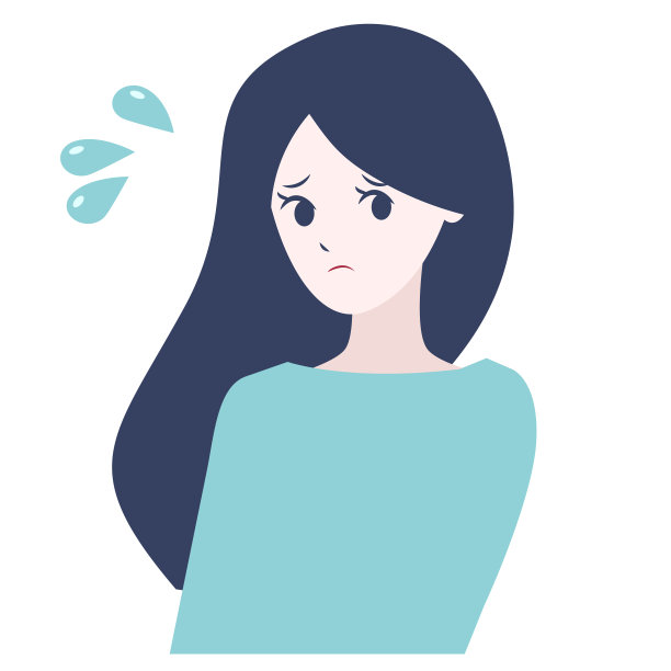 一脸烦恼的女人图片下载