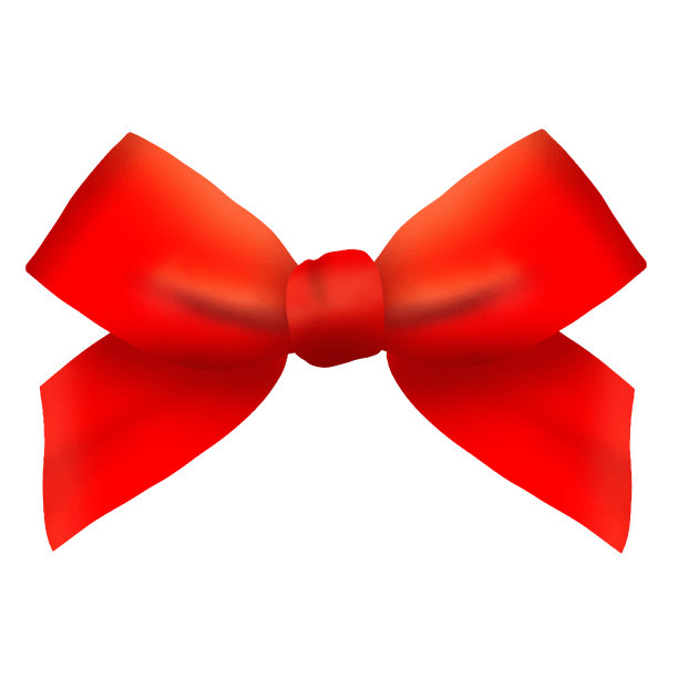 装饰红色弓矢量孤立图片下载