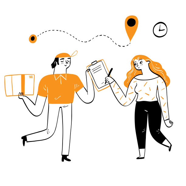 在线送货服务理念，在线订单跟踪，送货上门及办公室图片下载