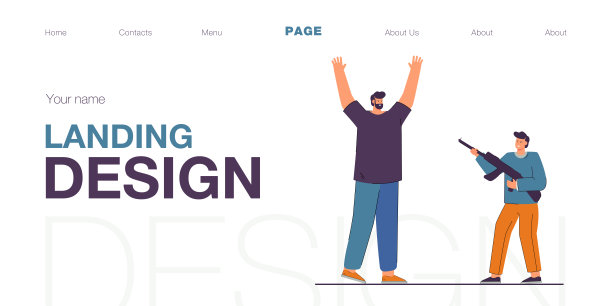 儿子拿着枪假装犯罪，跟爸爸玩。图片下载