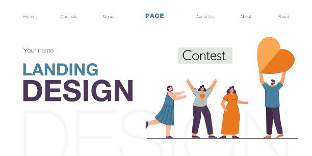 男子拿着一颗心，在几个爱人之间选择图片下载