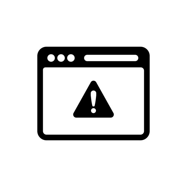 浏览器警告标记矢量图标插图图片下载