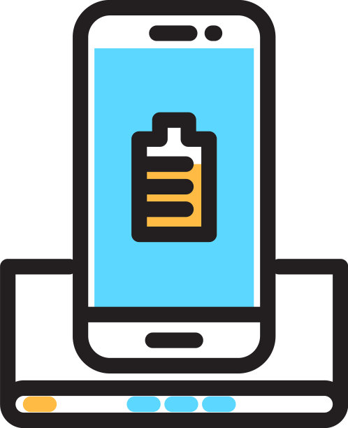 带有无线信号的智能手机图片下载