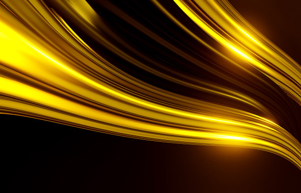 3d渲染抽象金波背景39图片下载