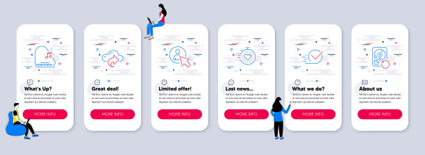 一套教育图标，如复选框钢琴图片下载