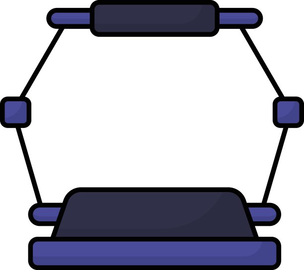 vr游戏站矢量图标设计，电子竞技或精神运动符号，数字体育设备标志，视频游戏硬件库存插图，360游戏跑步机概念图片下载