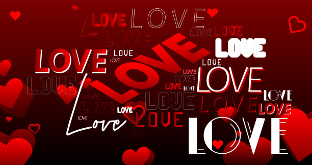 背景与爱情文字，文字。图片下载