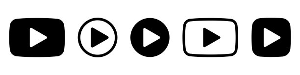 播放按钮Nircle。sumbol开始按钮。箭头的标志。播放器按钮平面风格。视频音频播放器导航收集。游戏开始图标设置在白色背景-股票向量。图片下载