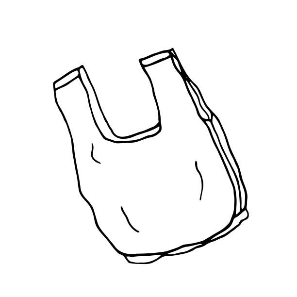 塑料袋。卡通矢量和插图。污染图片下载