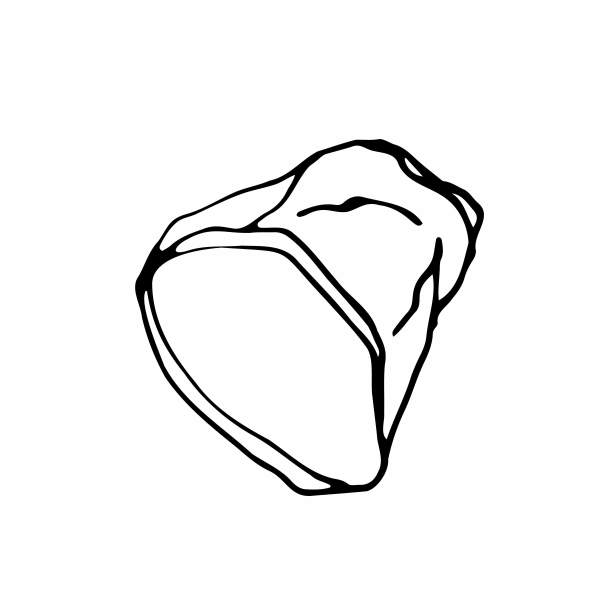 轮廓向量元素塑料污染。皱巴巴的塑料杯。象征着全球污染问题。手画卡通风格。垃圾和垃圾对象。图片下载