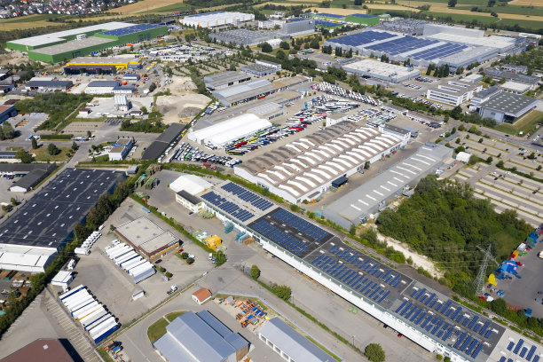 工业区鸟瞰图图片下载