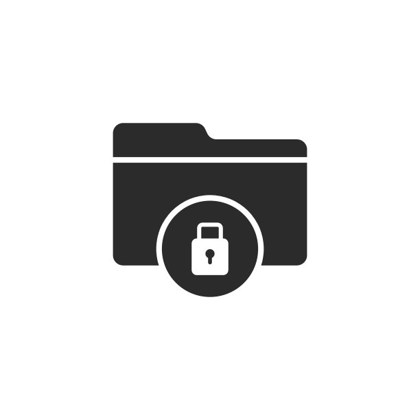 平面风格的文件文件夹权限图标。孤立背景上的文档访问矢量插图。秘密档案标识经营理念。图片下载