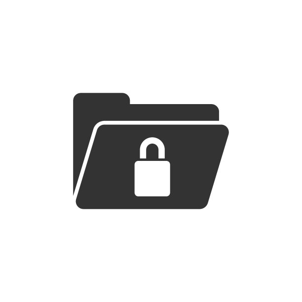 平面风格的文件文件夹权限图标。孤立背景上的文档访问矢量插图。秘密档案标识经营理念。图片下载