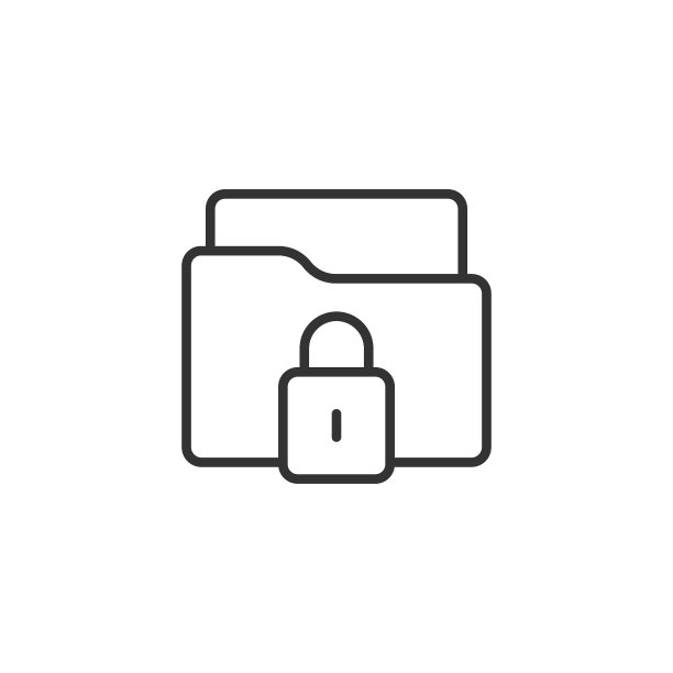 平面风格的文件文件夹权限图标。孤立背景上的文档访问矢量插图。秘密档案标识经营理念。图片下载