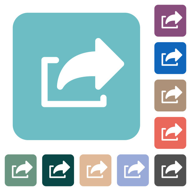 导出符号实心圆角正方形平面图标图片下载