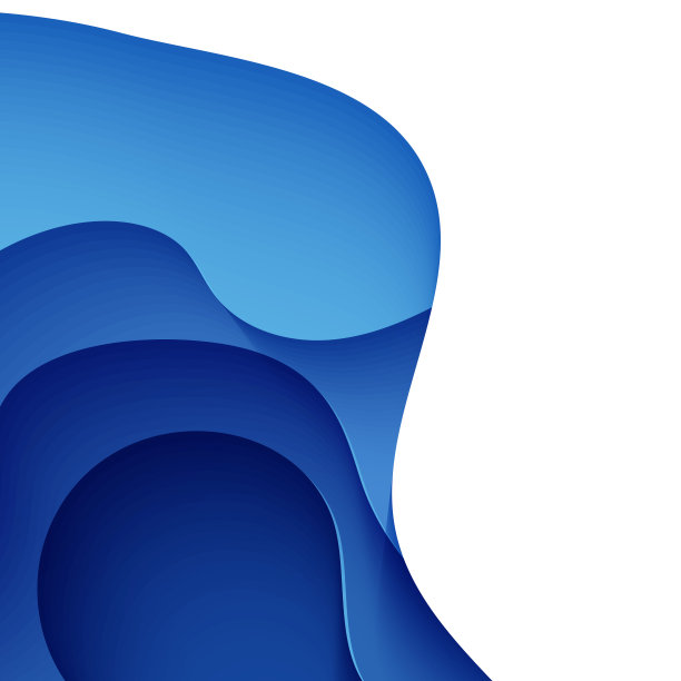 剪纸风格的蓝色抽象背景。6月8日世界海洋日，层层叠叠的纸掀起海浪。矢量地球海报模板，生态小册子，演讲，邀请与地方的文本。图片下载