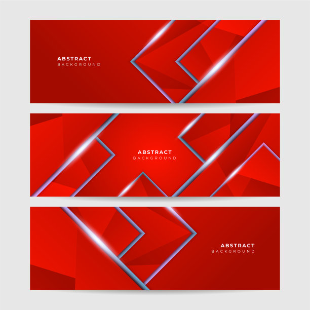 梯度线银红色抽象孟菲斯几何宽横幅设计背景图片下载