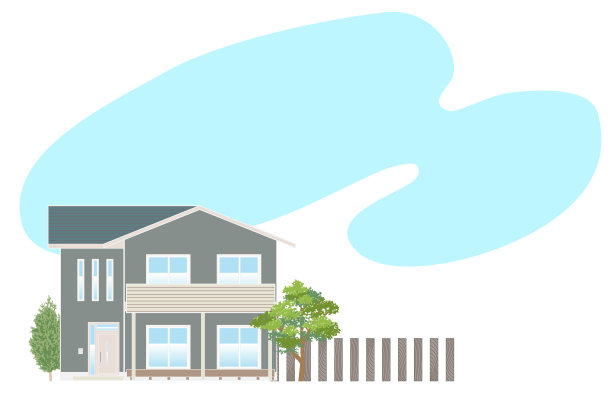 日本现代住宅，矢量插图图片下载