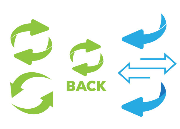 反向图标矢量。翻转或转向箭头。反向标志图片下载