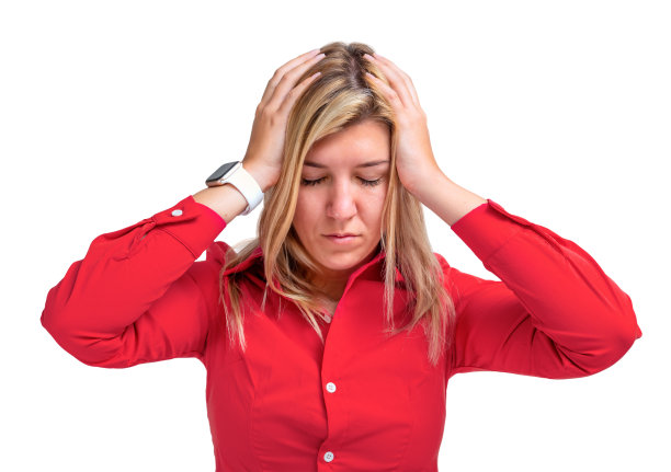 年轻女子因头痛被隔离图片下载