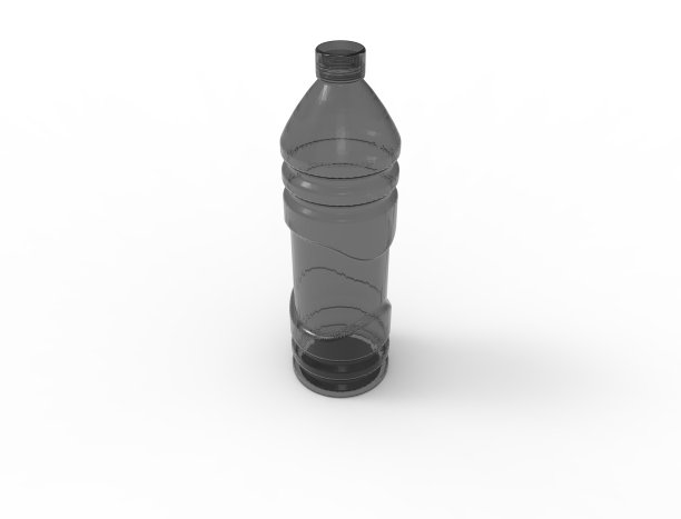 塑料瓶的3D渲染隔离在白色的工作室背景图片下载