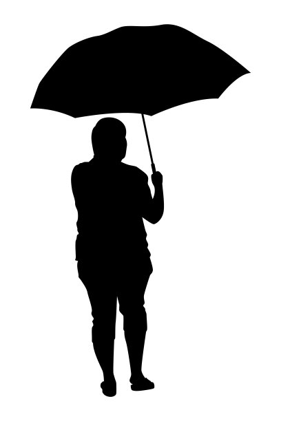 女人轮廓矢量孤立在白色背景上图片下载