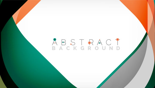 抽象的正方形形状与重叠的波浪图片下载